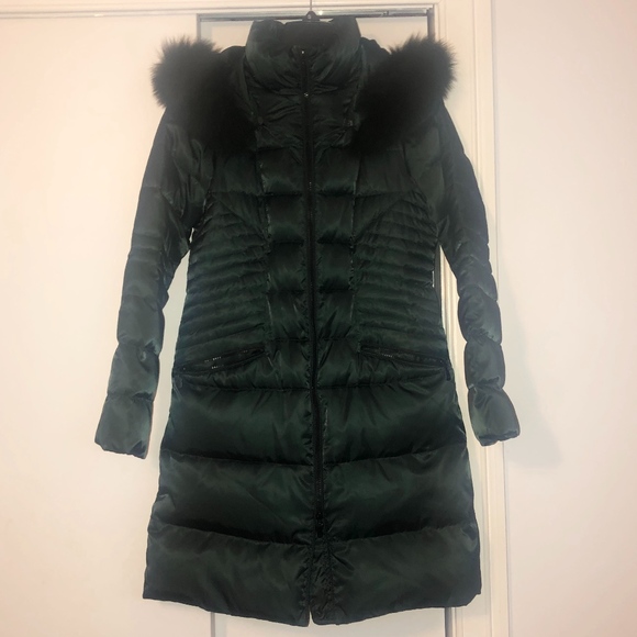 1 MADISON Green Hooded Puffer Coat - Picture 6 of 8